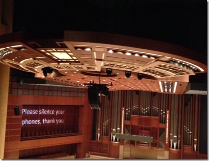 Meyerson Symphony Center Interior Showing the Canopy and Organ