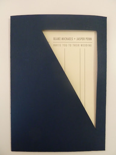Studio on Fire's invitation came in a slide out pocket. Here it is all tucked in.