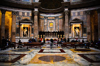 Inside the Pantheon.