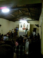 Interior da Igreja São Sebastião - Carneiros/AL