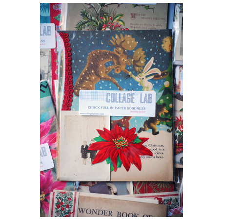 Look at this kit, full of goodies to create your own cards. Holiday Chock Full of Paper Packs, $15, Felt and Wire, feltandwireshop.com.