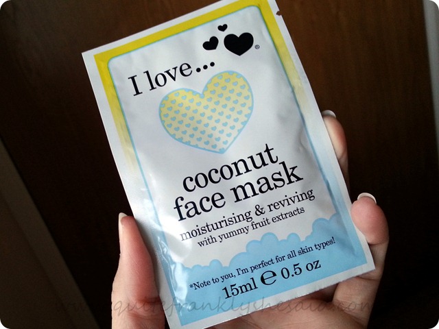 I Love Cosmetics Coconut face mask