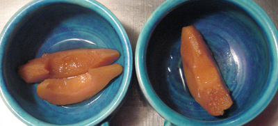 A small serving of quince packs a big punch. A small serving of quince packs a big punch.
