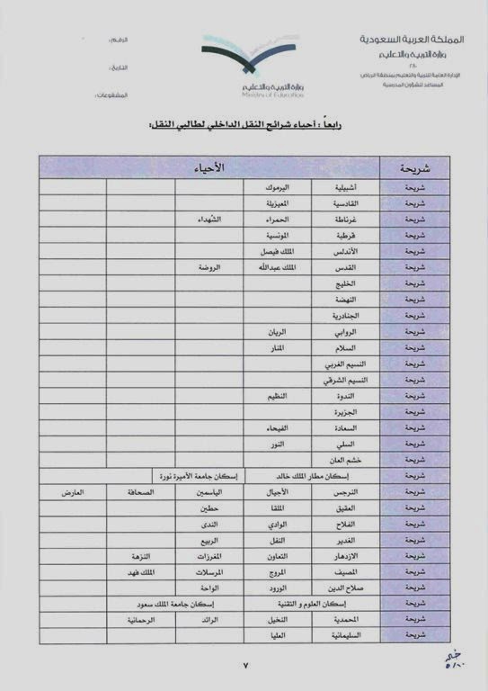 حركة النقل الداخلي بالرياض 1440 تفتح باب التسجيل للمعلمين والمعلمات