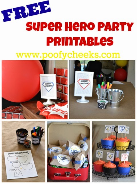 Free Super Hero Party Printables