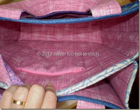 finished bag zipper pocket