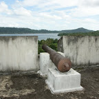 Kanonen wurden gebraucht, um die Engländer in Schach zu halten, die auch die Muskatnüsse wollten.