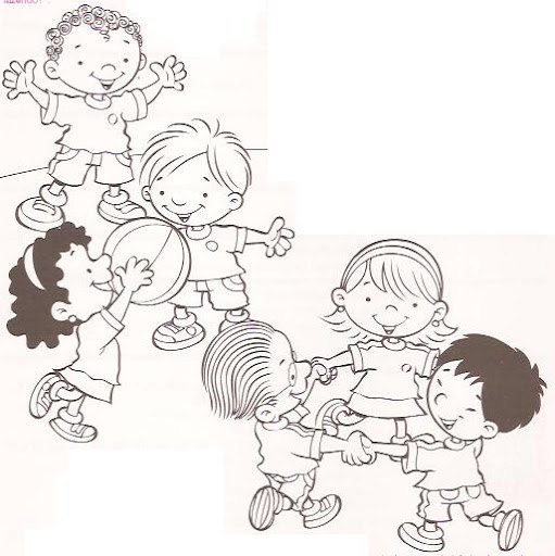 Patios de recreo para colorear Imagui