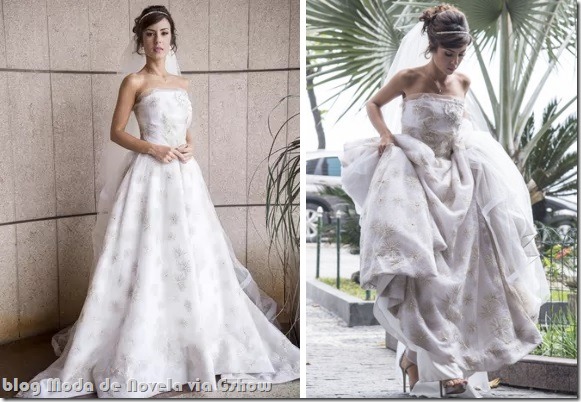 moda da novela império - vestido de noiva da maria clara - gshow
