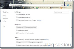 halaman pengaturan google chrome chrome setting