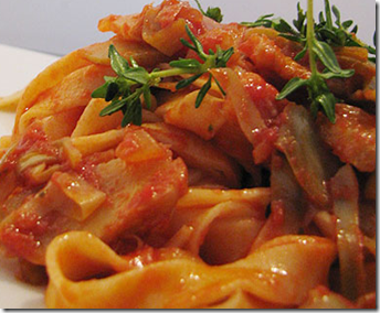 Tagliatelle ai carciofi 