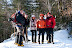 The adventurers at the start of the ascent!