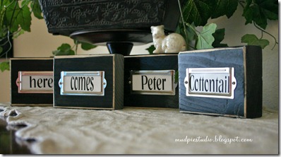 Wooden Distressed Blocks from mudpiereviews.blogspot.com