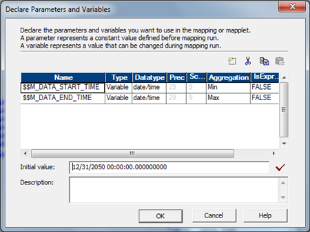 Informatica Mapping variables