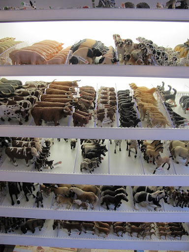 Farm animals in miniature.
