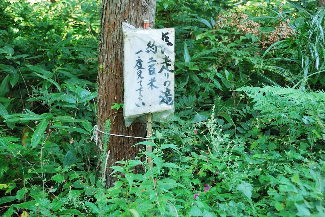 長走りの滝入口