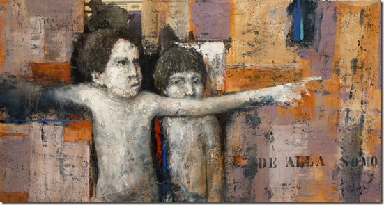 de-alla-somos-oleo-y-collage-sobre-tela-50x100 de-alla-somos-oleo-y-collage-sobre-tela-50x100
