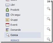 Facebook dati Cerca