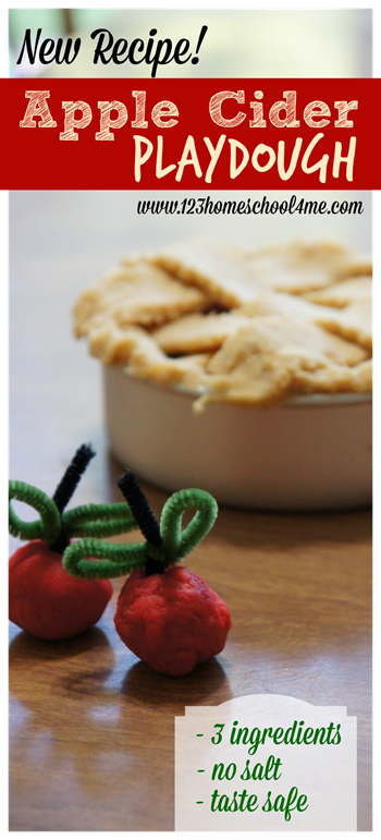 Apple Cider Playdough Recipe - 3 ingredients, no salt, and taste safe play dough recipe toddler, preschool, prek, and kindergarten age kid are going to love. Perfect fall activities for kids, sensory play, apple activity, and more! Apple Cider Playdough Recipe - 3 ingredients, no salt, and taste safe play dough recipe toddler, preschool, prek, and kindergarten age kid are going to love. Perfect fall activities for kids, sensory play, apple activity, and more!
