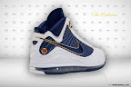 nike air max lebron 7 gr white navy 6 02 Nike Air Max LeBron VII (7)   White/Navy/Gold Sample Actual Photos