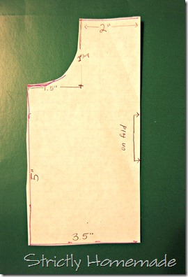 Apron Pattern Piece