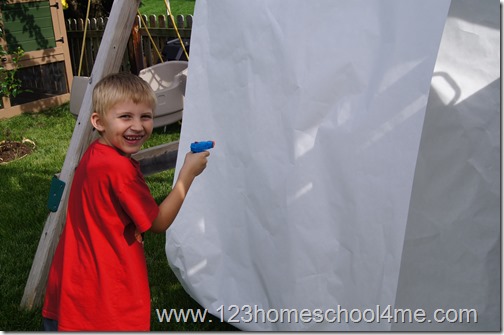 Kids Activities Squirt Gun Painting Kids Activities Squirt Gun Painting