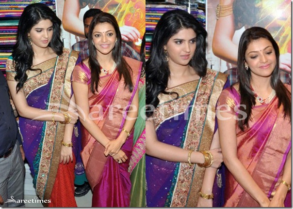 Deeksha_Seth_Kajal_Agarwal_Designer_Saree