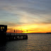 Enjoy a beautiful sunset from the pier, located a block from the Loft's front door!