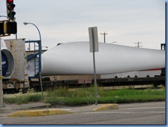1729 Alberta Taber Hwy 3 East - train transporting wind turbine parts 1729 Alberta Taber Hwy 3 East - train transporting wind turbine parts