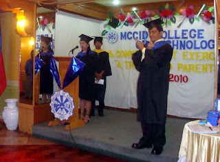 Ma'am Charmagne leads the opening prayer.