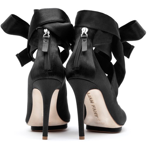 Liam Fahy Charlotte satin bow court shoes Liam Fahy Charlotte satin bow court shoes