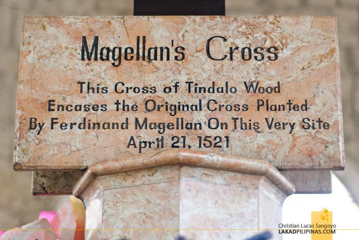 Marker Below Magellan’s Cross Cebu