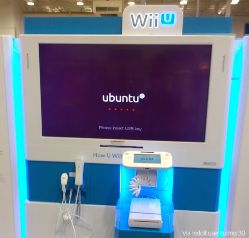  Wii U e la schermata di Ubuntu