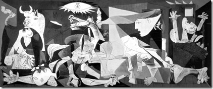 Pablo Picasso - Guernica - Questionado se fora ele quem fizera aquele terror o pintor respondeu que n&atilde;o, que foram eles (os questionadores)