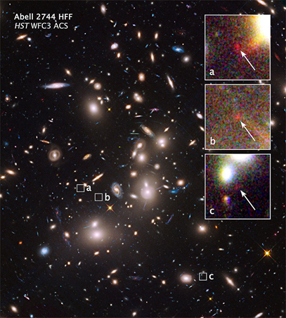 aglomerado de galáxias Abell 2744