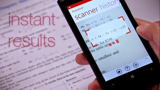 PhotoMath - resuelve tus tareas de matemáticas con la cámara de tu smartphone