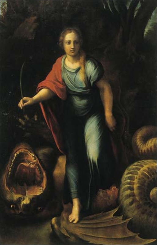 Raphael, St Marguerite et le dragon