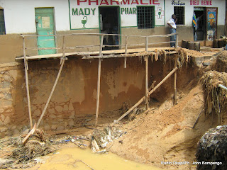 Erosions à Kinsuka, le 3novembre 2008 à Kinshasa