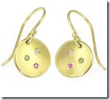 Hand formed gemstone earrings (enquire)