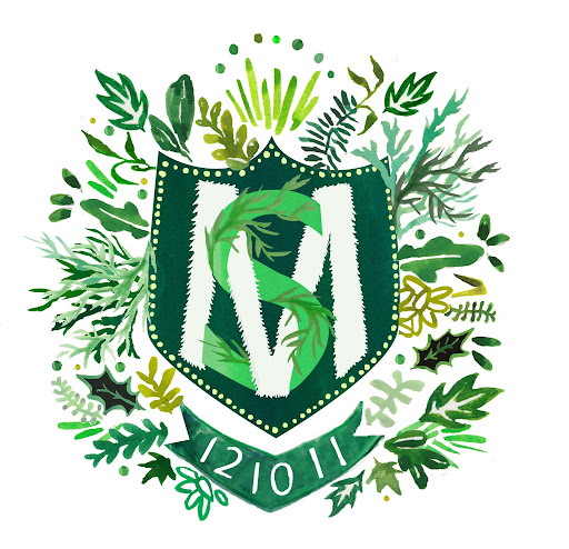 A detail of our wedding crest. A detail of our wedding crest.