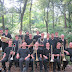 A nearly complete group shot of TILT Brass, the featured performing ensemble of Swelter!