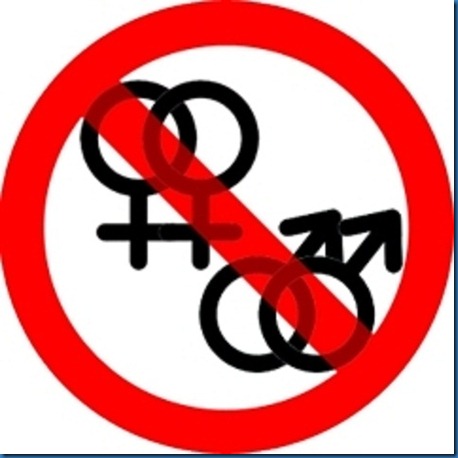 No gays logo