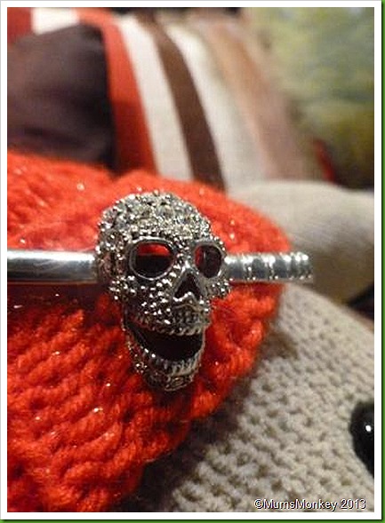 skull tie clip