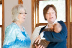 This is another good one. Grandma and Kim's expression is pretty priceless. Makes you wonder what Audrey was doing at the time.