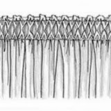double diamond smocked pleat