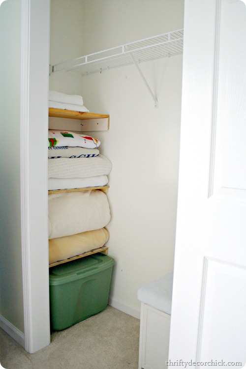using wasted space in a closet