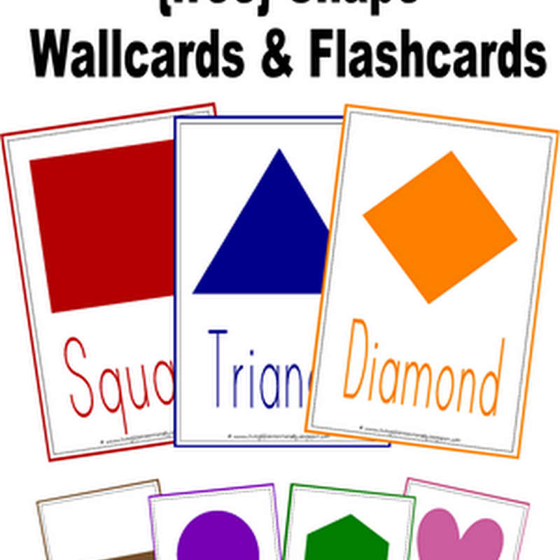 {free} Shape Wallcards & Flashcards