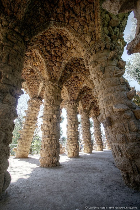 Parc Guell arches Barcelona gaudi.png Parc Guell arches Barcelona gaudi.png