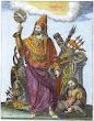Mercurius Trismegistus From Pierre Mussard Historia Deorum Fatidicorum 1675