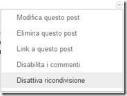 Vietare la ricondivisione dei propri Stream pubblicati